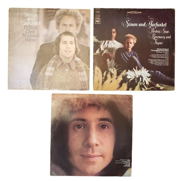Lot of 3 Paul Simon and Garfunkel Vinyl LPs Bridge Over/Scarborough/Mother Child - Picture 1 of 16